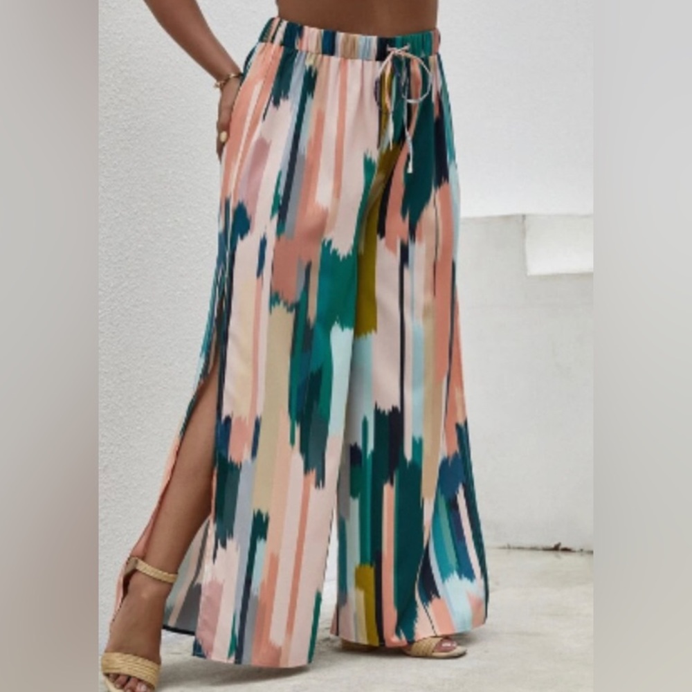 Wide Leg pant with slits
